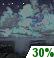 CHANCE RAIN. CHANCE FOR MEASURABLE PRECIPITATION 30%