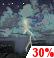 CHANCE THUNDERSTORMS. CHANCE FOR MEASURABLE PRECIPITATION 30%